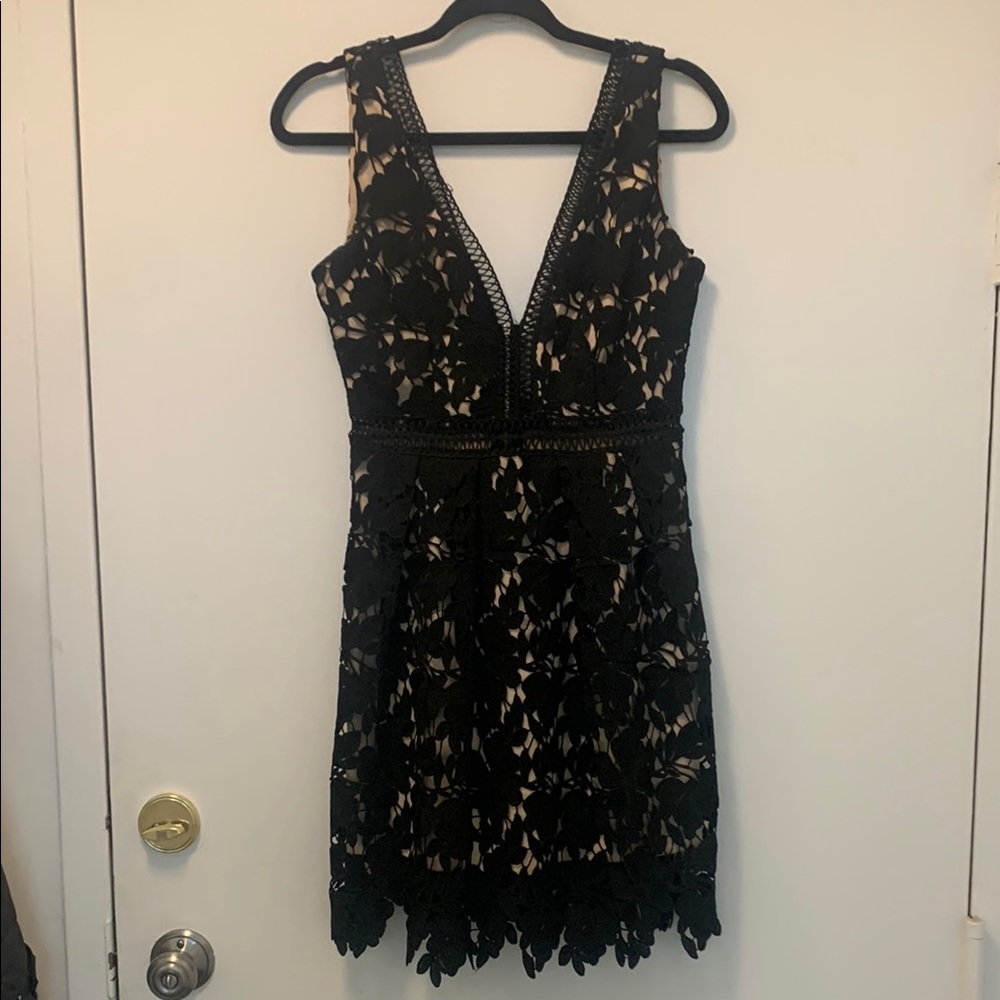 Formal Romeo and Juliet Black Lace Dress